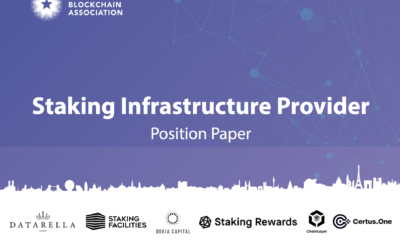 EBA Publishes Staking Infrastructure Position Paper Alongside Website Relaunch