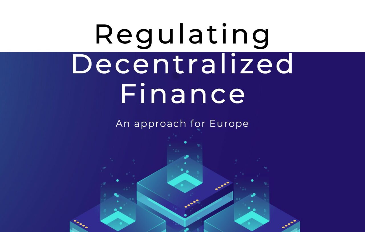 Regulating Decentralized Finance - An Approach For Europe